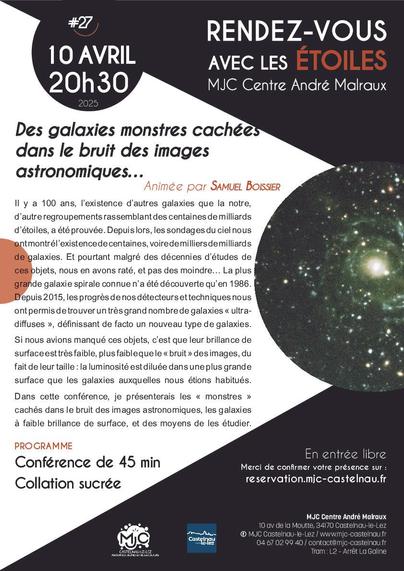 Affiche annonçant la conférence.