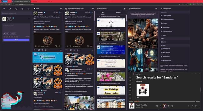 #PSiReN.eu #AdvancedWebInterface v4.3.4+glitch with/without #CollapsedToots, which are #StillQuiteCool... Whether you #LikeIT... #OrNot...