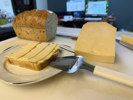 The best: fresh Baked bread. Still a bit warm and Dutch cheese…