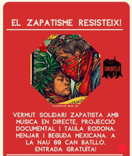 Vermut solidari Zapatista