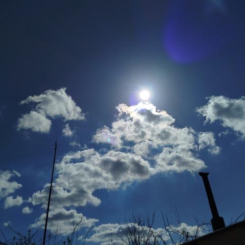 Photo of the partial solar eclipse today 12:19 in Dortmund.