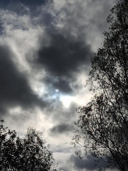 Photo of the partial solar eclipse 25.10.2022 in Dortmund.