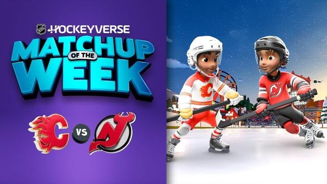 The Calgary Flames storm back in the 3rd period in a matchup with the Devils in the HOCKEYVERSE!