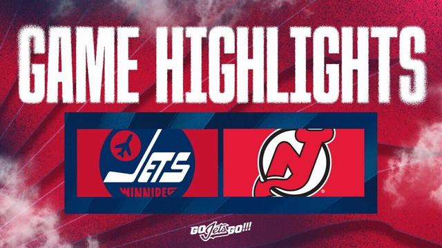 Winnipeg Jets vs. New Jersey Devils - Game Highlights