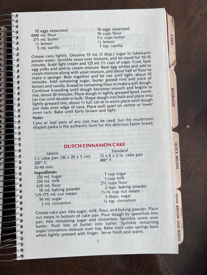 Continuation of the Paska recipe and the “Dutch Cinnamon Cake”