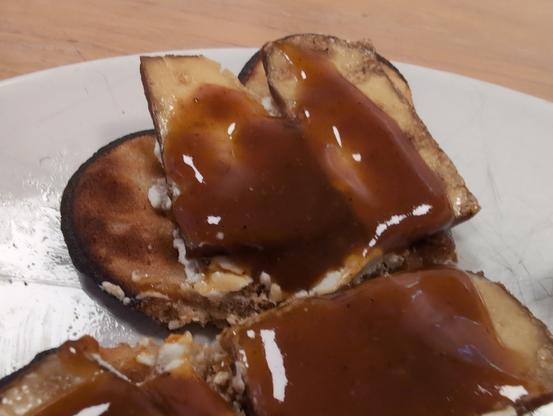 Tofo Waffel mit Ketchub