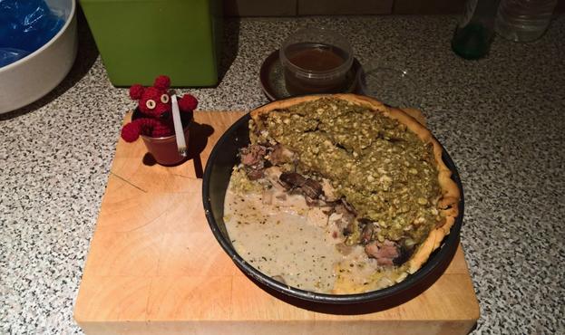 #CaptainRedBeanBear is #Technically a #NonSmoker; but, he #LikesGravy... And, #Pie... #HuntsmansPie

Who doesn't like #Pie...?