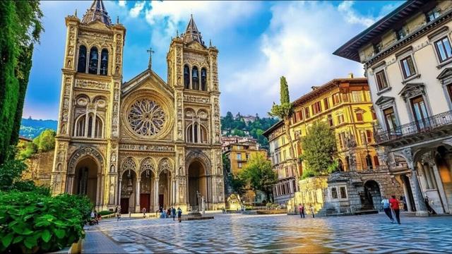 Bergamo Walking Tour: Where History and Beauty Meet | Città Alta, Italy in 4K