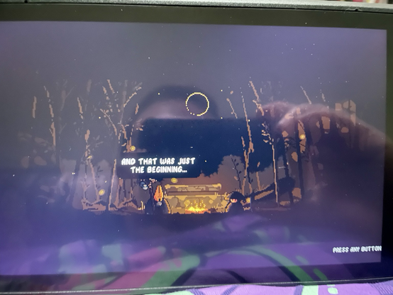 The cutscene continues; “and that was just the beginning…”