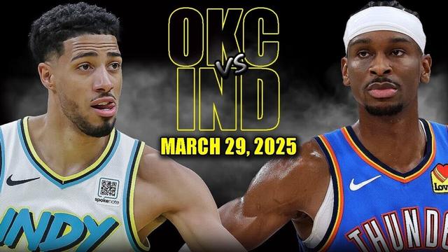 Oklahoma City Thunder vs Indiana Pacers Full Game Highlights - March 29, 2025 | NBA Regular Season
