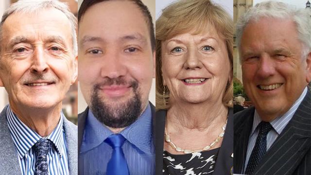 Mike Wilcox, Thomas Loughbrough-Rudd, Janet Eagland and David Smith