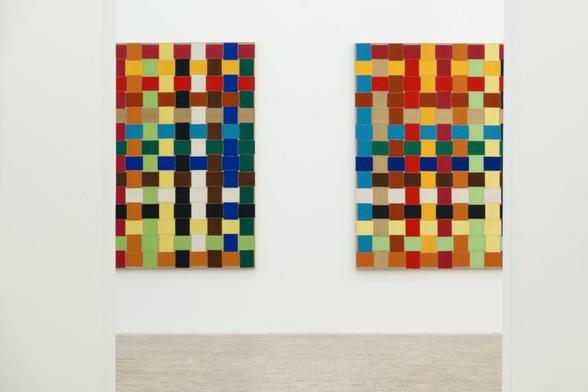 View on two paintings on a wall