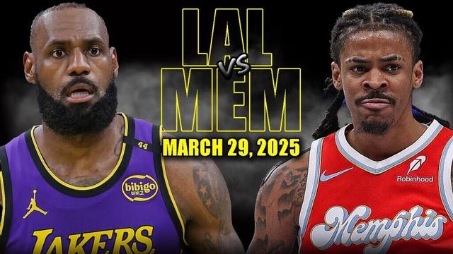 Los Angeles Lakers vs Memphis Grizzlies Full Game Highlights - March 29, 2025 | NBA Regular Season