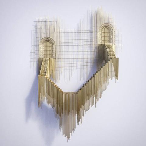 Des sculptures d'escaliers façon croquis d'architecture par David Moreno 1