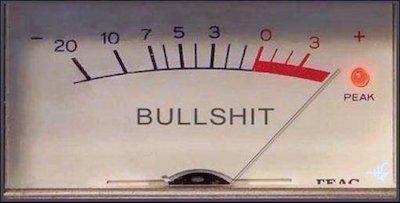 Bullshit Meter in the Red