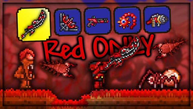 Can I Beat Terraria Master Mode with ONLY RED Weapons?