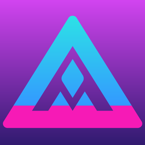Mbin logo in Retrowave style.