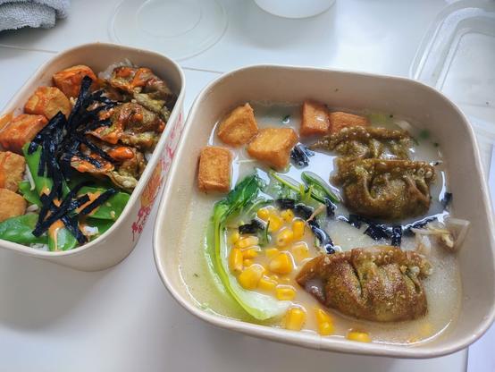 vegan gyoza &amp; tofu ramen