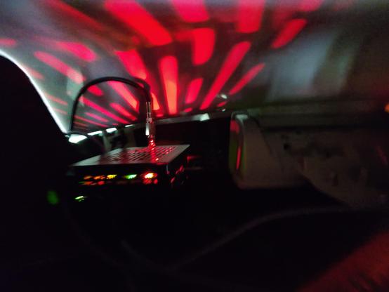 rnode lights up the boot's under-roof compartment