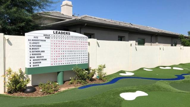 Augusta National-themed backyards look like mini Masters courses
