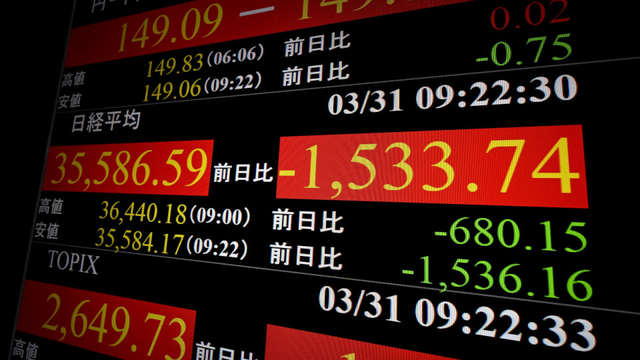 Nikkei stock index tumbles over 4% on U.S. tariff concern