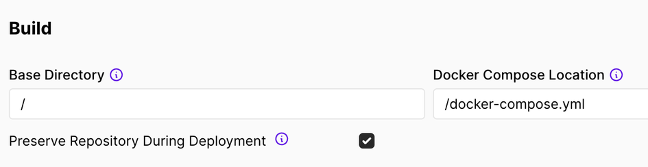 Screenshot preverse repository during deployment