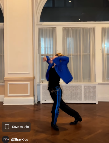 I.N dancing to Chk Chk Boom