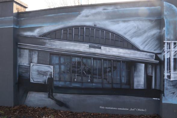 Artwork by Jakub "biko" Bitka, Mateusz Filek & Marcin Papis in Szczecin (Poland) dedicated to Polish scientists and inventors