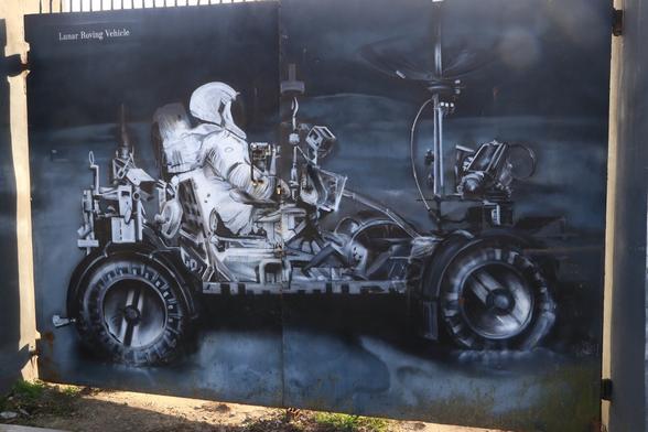 Artwork by Jakub "biko" Bitka, Mateusz Filek & Marcin Papis in Szczecin (Poland) dedicated to Polish scientists and inventors