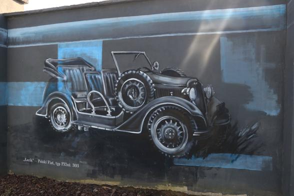 Artwork by Jakub "biko" Bitka, Mateusz Filek & Marcin Papis in Szczecin (Poland) dedicated to Polish scientists and inventors