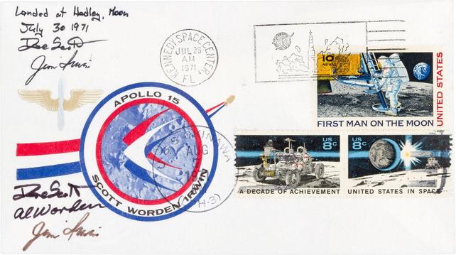 Unauthorized postal cover carried on Apollo 15
