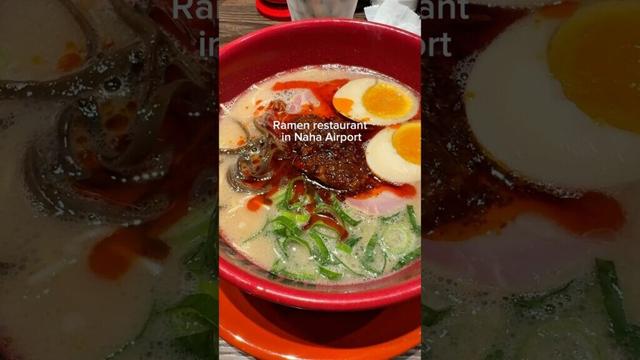 🍜 Ramen restaurant in Naha Airport  #japan #japanesefood #ramen #trip #travel #airport#shorts