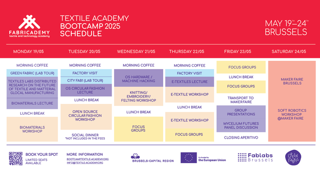 Detailed schedule of the event. Please visit the website for text-to-speech.