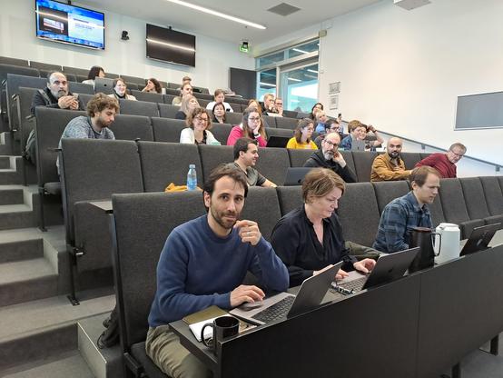 Photograph of audience in auditorium