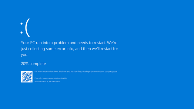 <figure class="wp-block-image size-large wp-lightbox-container"><img alt="Tela azul da morte do Windows." class="wp-image-403438" height="596" src="https://files.tecnoblog.net/wp-content/uploads/2021/01/BSOD-tela-azul-1060x596.png" width="1060" /><button class="lightbox-trigger" type="button">
			<svg fill="none" height="12" viewBox="0 0 12 12" width="12" xmlns="http://www.w3.org/2000/svg">
				<path d="M2 0a2 2 0 0 0-2 2v2h1.5V2a.5.5 0 0 1 .5-.5h2V0H2Zm2 10.5H2a.5.5 0 0 1-.5-.5V8H0v2a2 2 0 0 0 2 2h2v-1.5ZM8 12v-1.5h2a.5.5 0 0 0 .5-.5V8H12v2a2 2 0 0 1-2 2H8Zm2-12a2 2 0 0 1 2 2v2h-1.5V2a.5.5 0 0 0-.5-.5H8V0h2Z" fill="#fff">
			</svg>
		</button><figcaption class="wp-element-caption">Tela azul da morte do Windows deixará de ser azul para virar totalmente preta (imagem: reprodução/Microsoft)</figcaption></figure>


<details class="tb-resumo tb-callout padrao">
    Resumo
    <div class="tb-resumo-topicos tb-callout-texto"><ul>
<li>A Microsoft pode aposentar a &#8220;tela azul da morte&#8221; do Windows e mudar a cor para preto.</li>
<li>No exemplo mostrado pela própria Microsoft, a nova tela de erro não inclui emoticon triste nem QR Code, exibindo apenas informações sobre o erro e a necessidade de reinício.</li>
<li>O visual da nova tela se assemelha ao usado para as atualizações de sistema do Windows.</li>
</ul>
</div>
</details>


<p>A Microsoft vai novamente trocar a cor da tela de erro fatal do Windows. A tela azul da morte pode adotar o preto para indicar que algo está muit