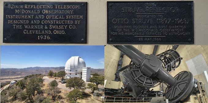The 82" telescope at McDonald Observatory.