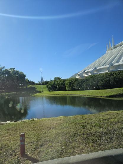 Back side of Space Mountain in Magic Kingdom