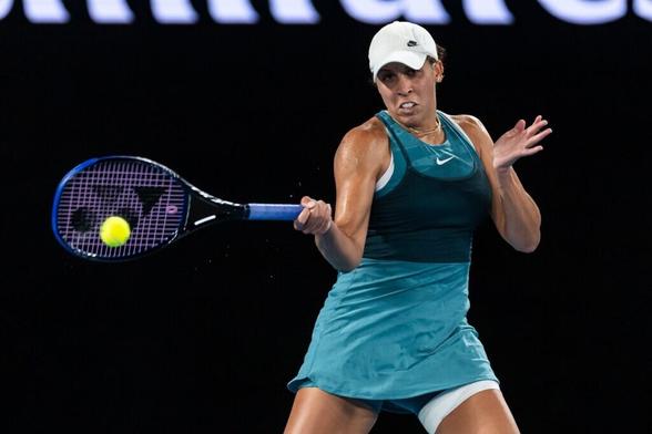 Madison Keys in action at the Australian Open.