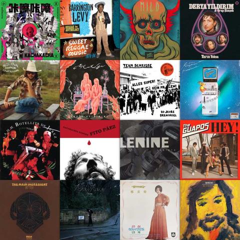 Las 16 portadas de los discos más escuchados en marzo de 2025.