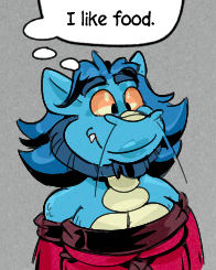 🐲: I like food.