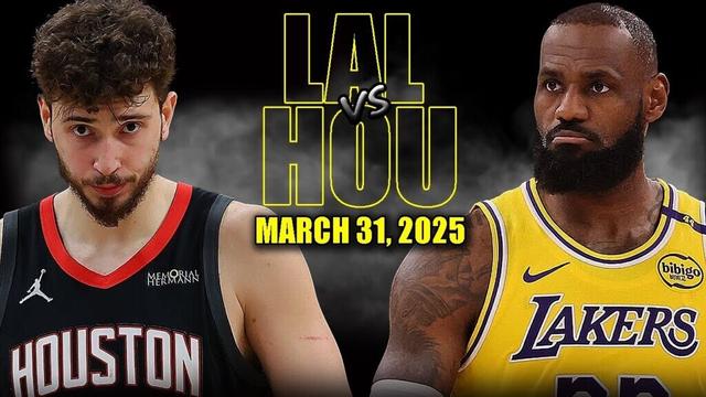 Los Angeles Lakers vs Houston Rockets Full Game Highlights - March 31, 2025 | NBA Regular Season