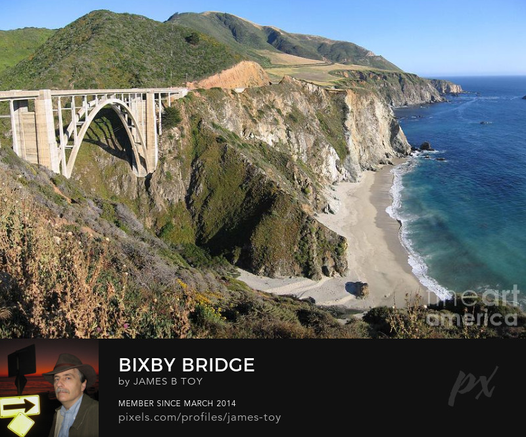 Bixby Bridge on the coast of Big Sur.