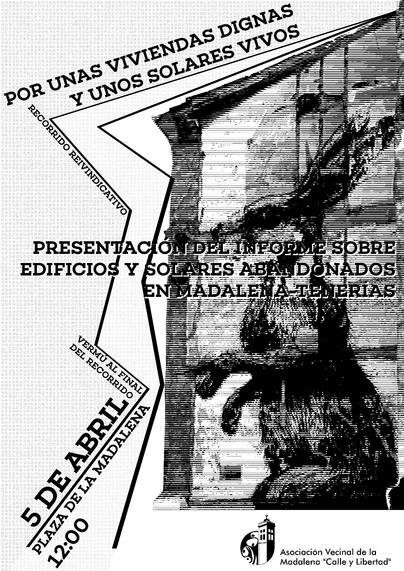 Presentación del informe sobre solares y edificios abandonados en Madalena - Tenerías