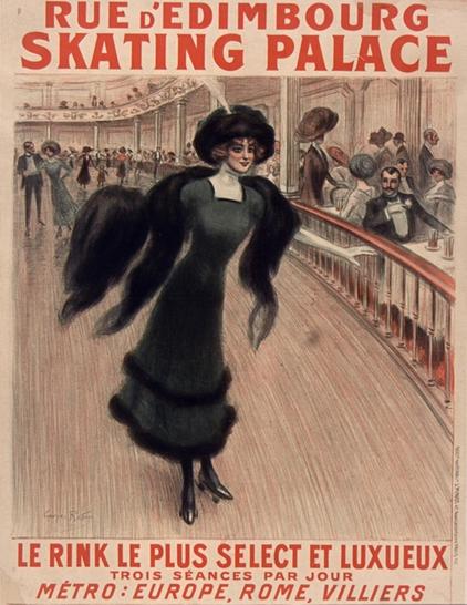 L'affiche du Skating Palace de la rue d'Edimbourg (Gallica / BNF)