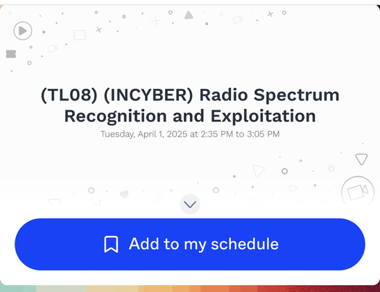 schedule incyber