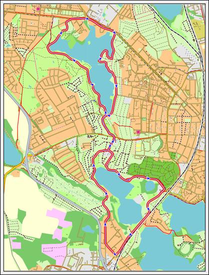 Bildbeschreibung:
Screenshot der heutigen Radtour aus QMapShack.