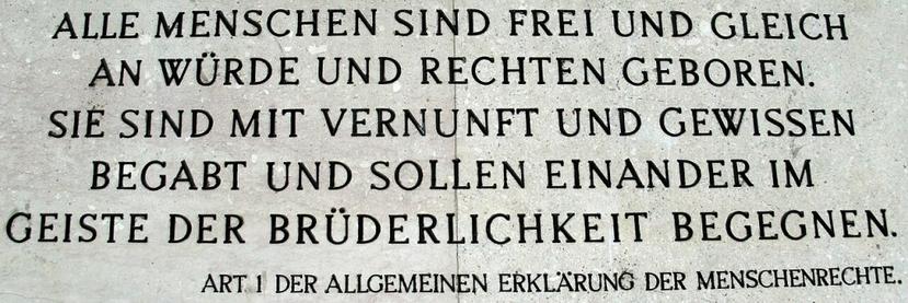 Allgemeine Erklärung der Menschenrechte, Artikel 1