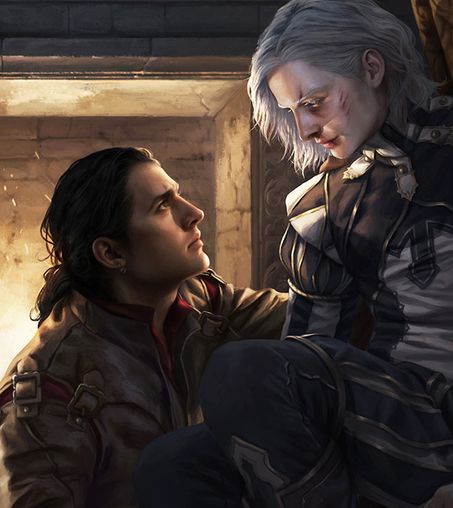 Fitz & the Fool illustration by Magali Villenueve from the illustrated edition of Royal Assassin