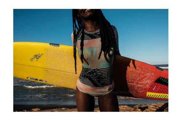 Portrait of a surfer in Brazil