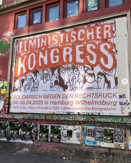 Poster feministischer Kongress in Hamburg